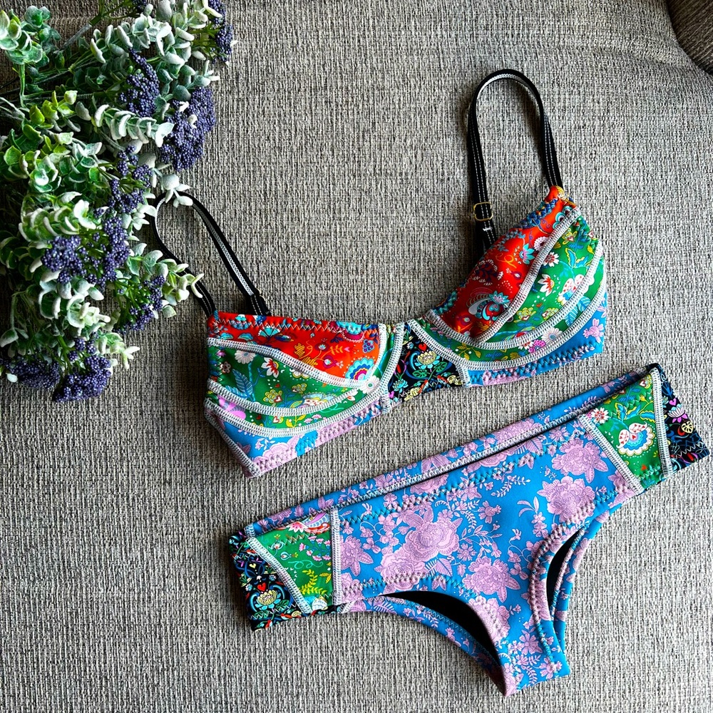 Cynthia Rowley ‘London Floral’ Bikini Set - Size XS